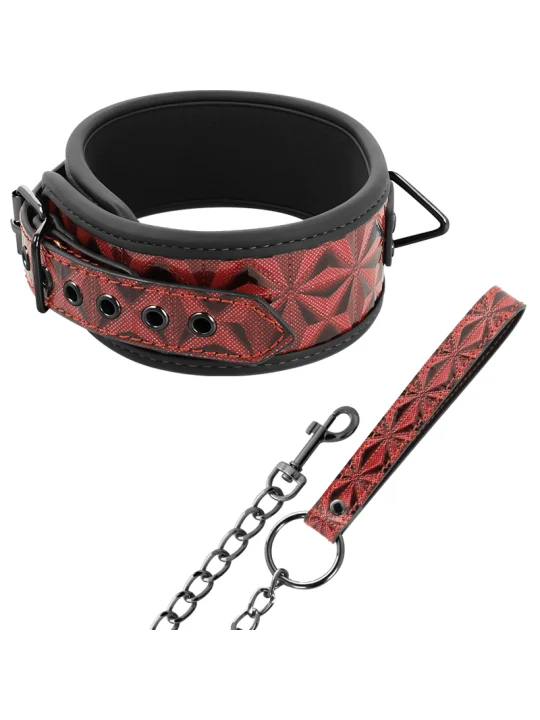 ♥ Vegane Kunstlederhalsband ♥ von Begme Red Edition