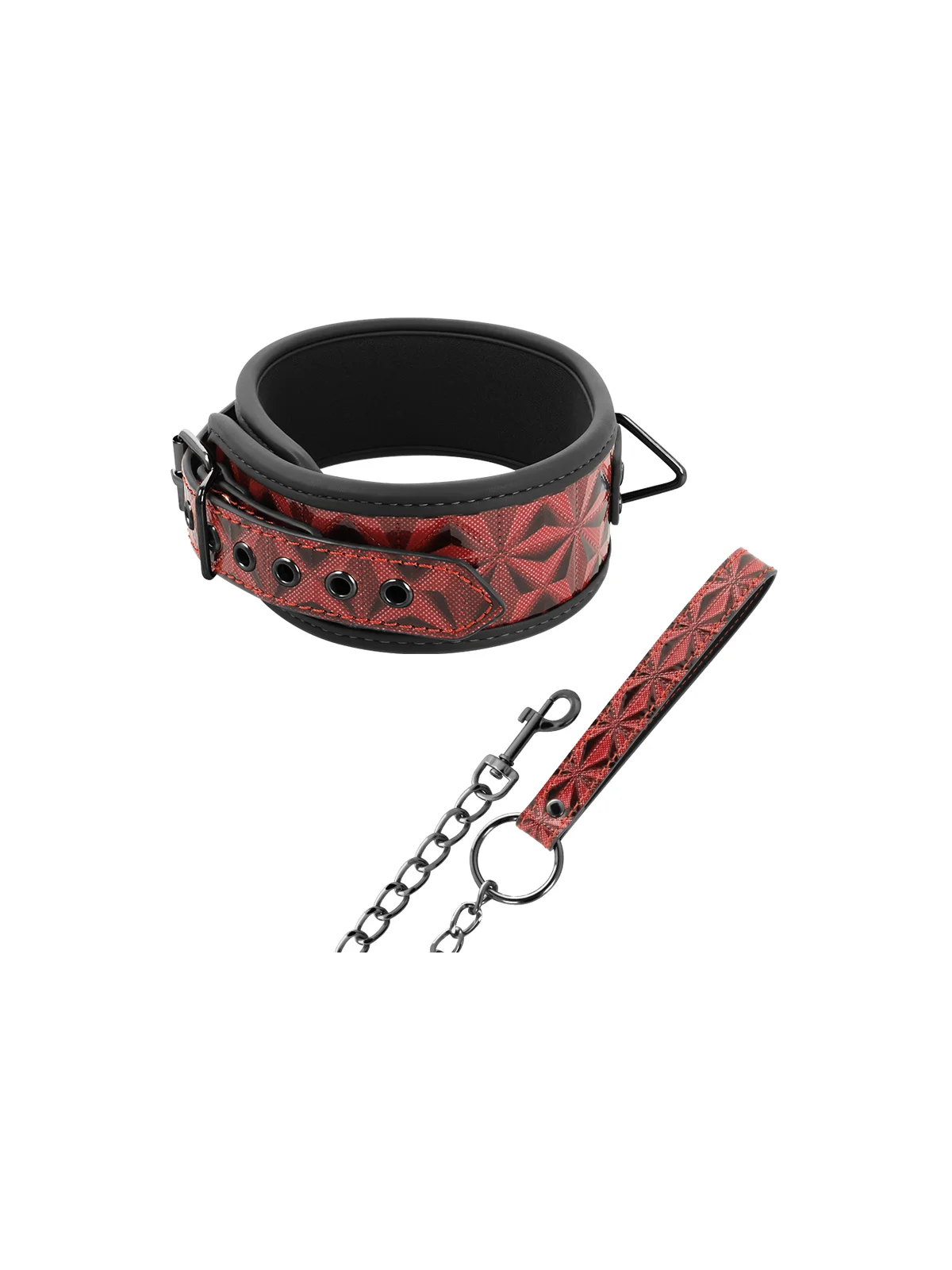 ♥ Vegane Kunstlederhalsband ♥ von Begme Red Edition