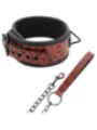 ♥ Vegane Kunstlederhalsband ♥ von Begme Red Edition