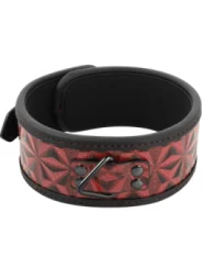 ♥ Vegane Kunstlederhalsband ♥ von Begme Red Edition