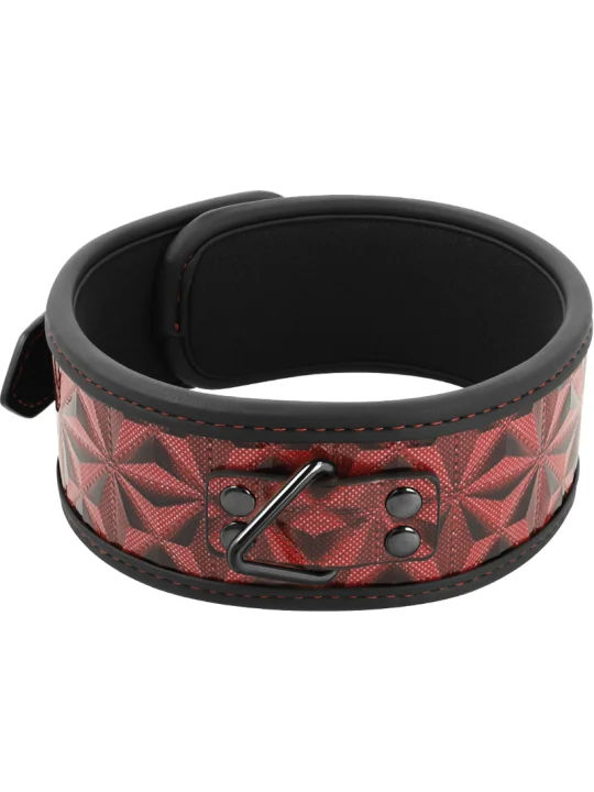 ♥ Vegane Kunstlederhalsband ♥ von Begme Red Edition