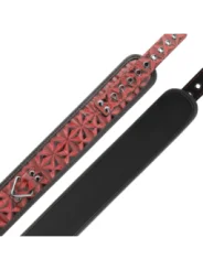 ♥ Vegane Kunstlederhalsband ♥ von Begme Red Edition