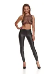 ♥ Schwarze Leggings Brgiulia001 von Demoniq Black Rose 2.0 Collection ♥