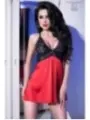 ♥ Babydoll Cr4131 Rot/Schwarz von Chilirose ♥