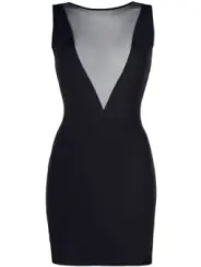 ♥ V-9209 Kleid Schwarz von Axami ♥