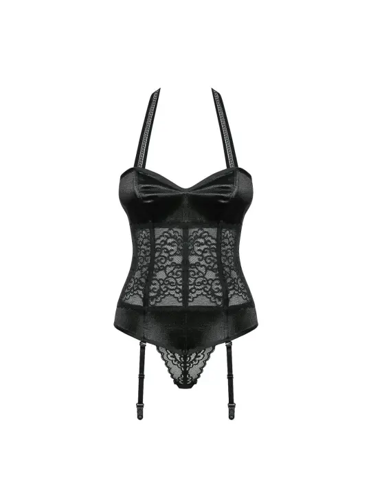 ♥ Ailay Corset & Tanga Schwarz von Obsessive ♥