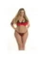 ♥ V-8771 Plus Size Bh Rot-Schwarz von Axami Size Plus ♥