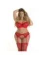 ♥ V-8741 Plus Size Bh Rot von Axami Size Plus ♥