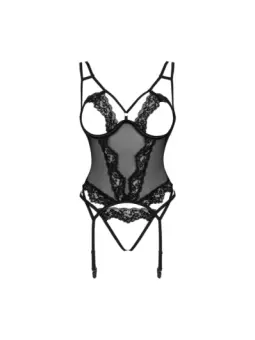 ♥ Setilla Korsett & Ouvert Tanga Schwarz von Obsessive ♥