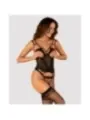 ♥ Setilla Korsett & Ouvert Tanga Schwarz von Obsessive ♥