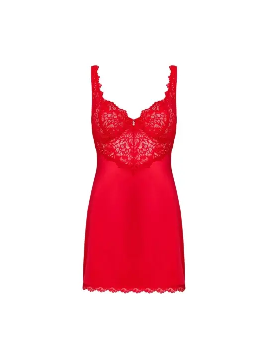 ♥ Amor Cherris Chemise & Tanga Rot von Obsessive ♥