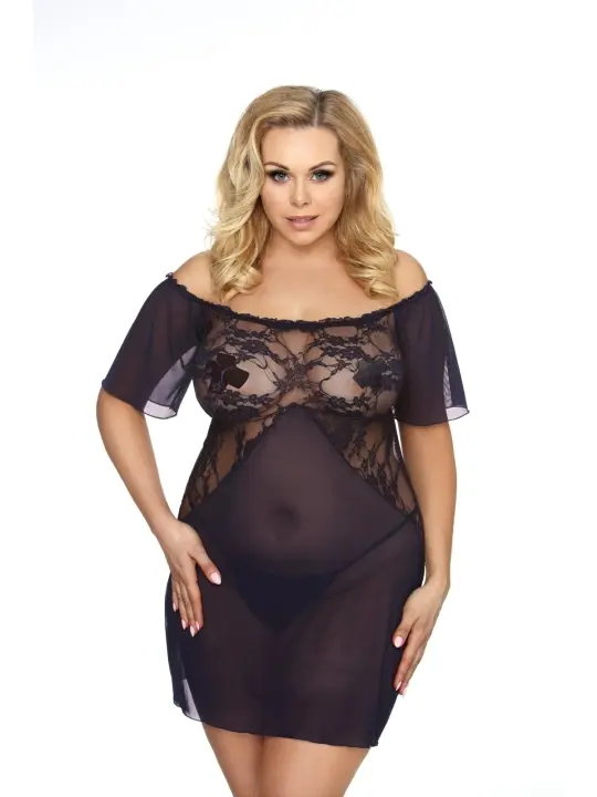 ♥ Rhiannon Chemise Schwarz von Anais Size Plus ♥