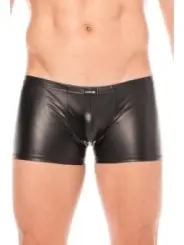 ♥ Schwarze Wetlook-Boxer 2008-67 von Look Me ♥