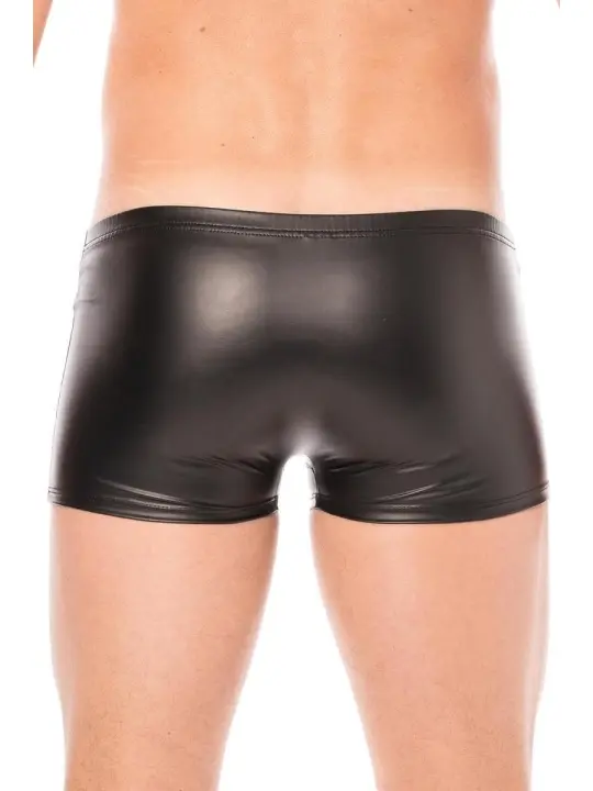 ♥ Schwarze Wetlook-Boxer 2008-67 von Look Me ♥