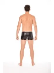 ♥ Schwarze Wetlook-Boxer 2008-67 von Look Me ♥