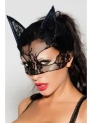 ♥ Schwarze Katzenmaske Mk 04 von Meseduce ♥