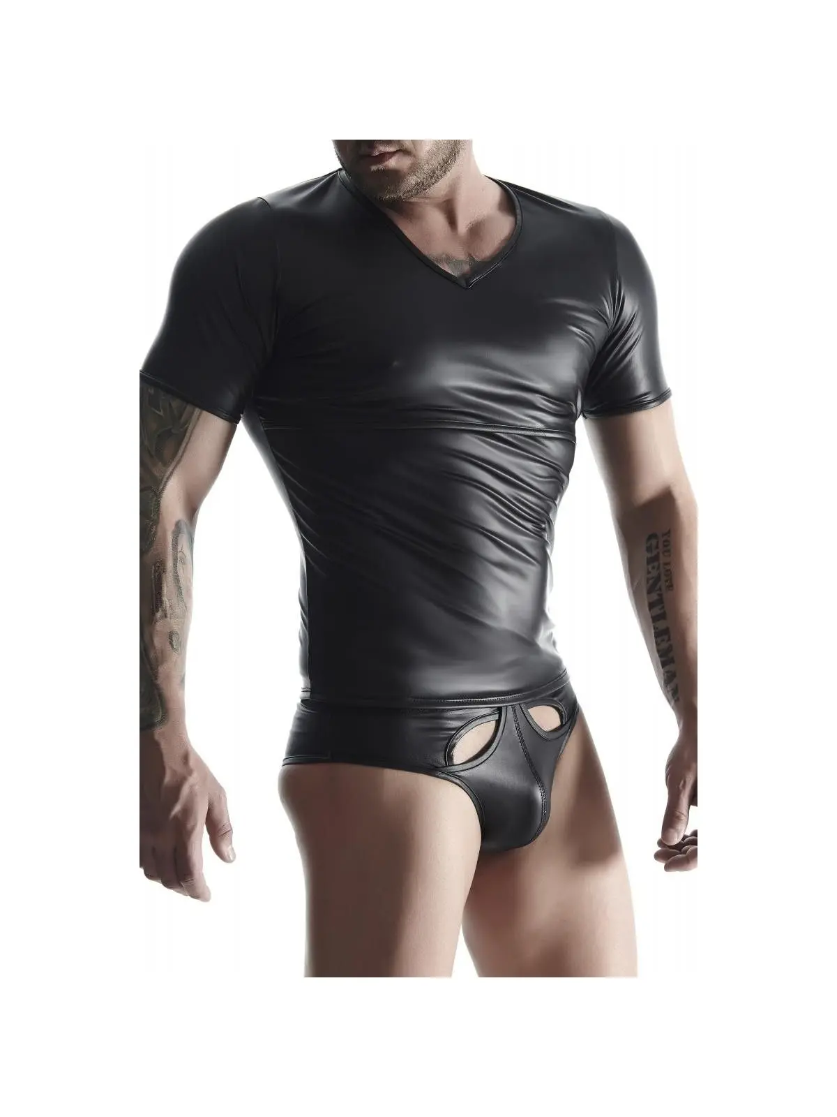 ♥ T-Shirt Tsh014 Schwarz von Regnes Fetish Planet ♥