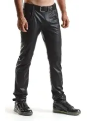 ♥ Lange Herren Hose Rmvittorio001 Schwarz ♥