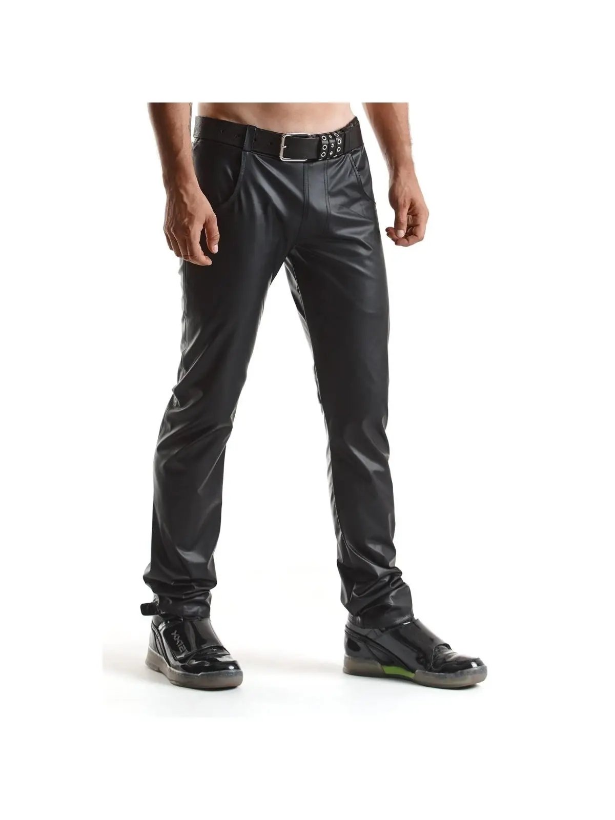 ♥ Lange Herren Hose Rmvittorio001 Schwarz ♥