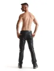 ♥ Lange Herren Hose Rmvittorio001 Schwarz ♥