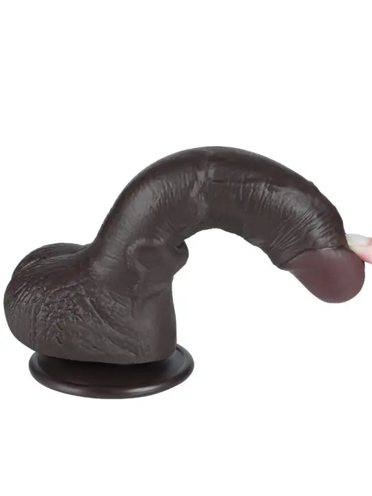 Gleitender Dildo mit zwei Schichten 7,5 von Lovetoy