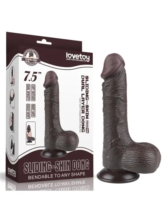 Gleitfähiges Hautdildo mit zwei Schichten 7,5 von Lovetoy