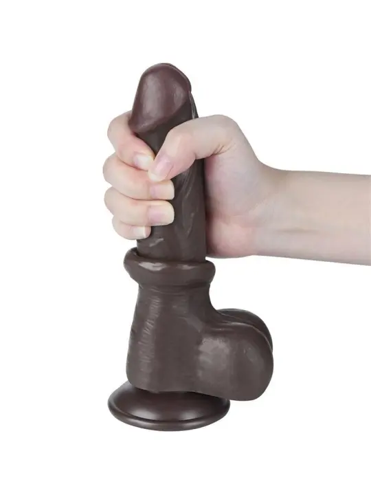 Gleitender Dildo mit zwei Schichten 8 von Lovetoy