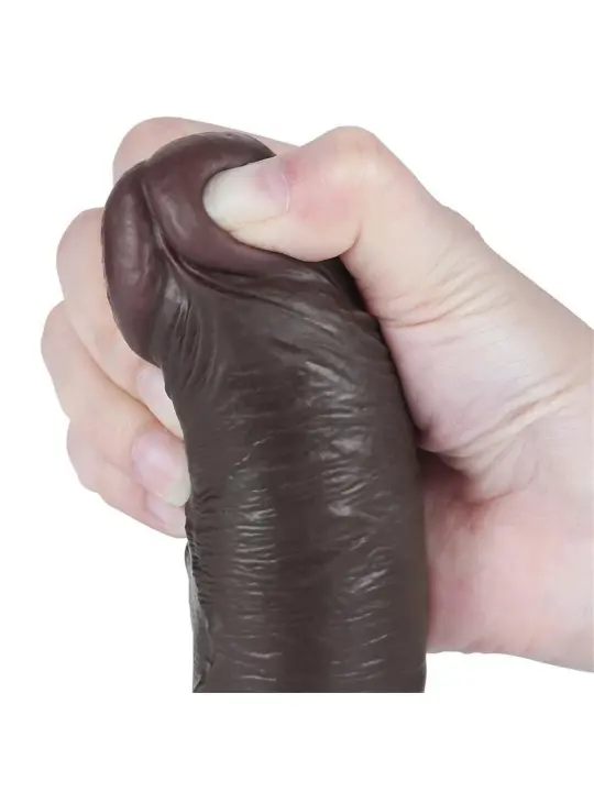 Gleitender Dildo mit zwei Schichten 8 von Lovetoy