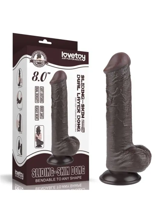 Sliding Skin Dual Layer Dildo 8 von Lovetoy