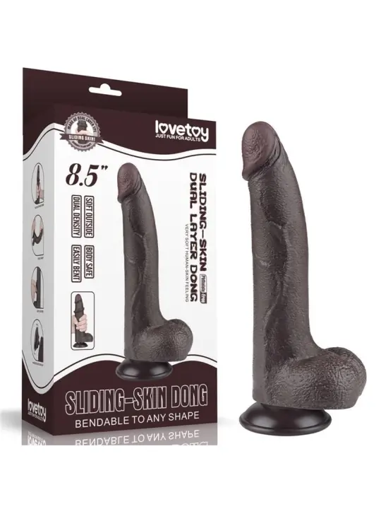 Gleitender Dildo mit zwei Schichten 8,5 von Lovetoy