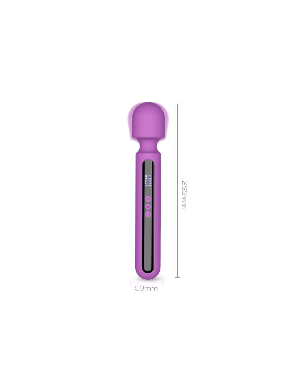 Aura Wand Massager mit digitalem LED-Bildschirm, groß und leistungsstark 29,5 cm von Digital