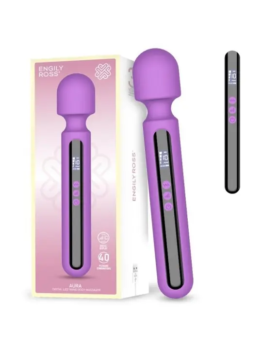 Aura Wand Massager mit digitalem LED-Bildschirm, groß und leistungsstark 29,5 cm von Digital