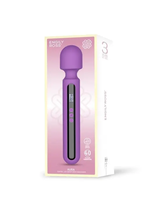 Aura Wand Massager mit digitalem LED-Bildschirm, groß und leistungsstark 29,5 cm von Digital