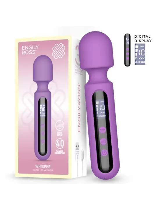 Whisper Wand Massager mit gigantischem LED-Bildschirm 17 cm von Digital