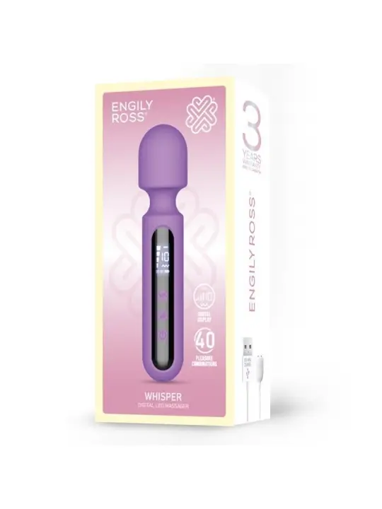 Whisper Wand Massager mit gigantischem LED-Bildschirm 17 cm von Digital