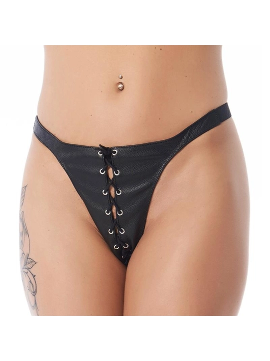 Slip, schwarz, verstellbar von Bondage Play