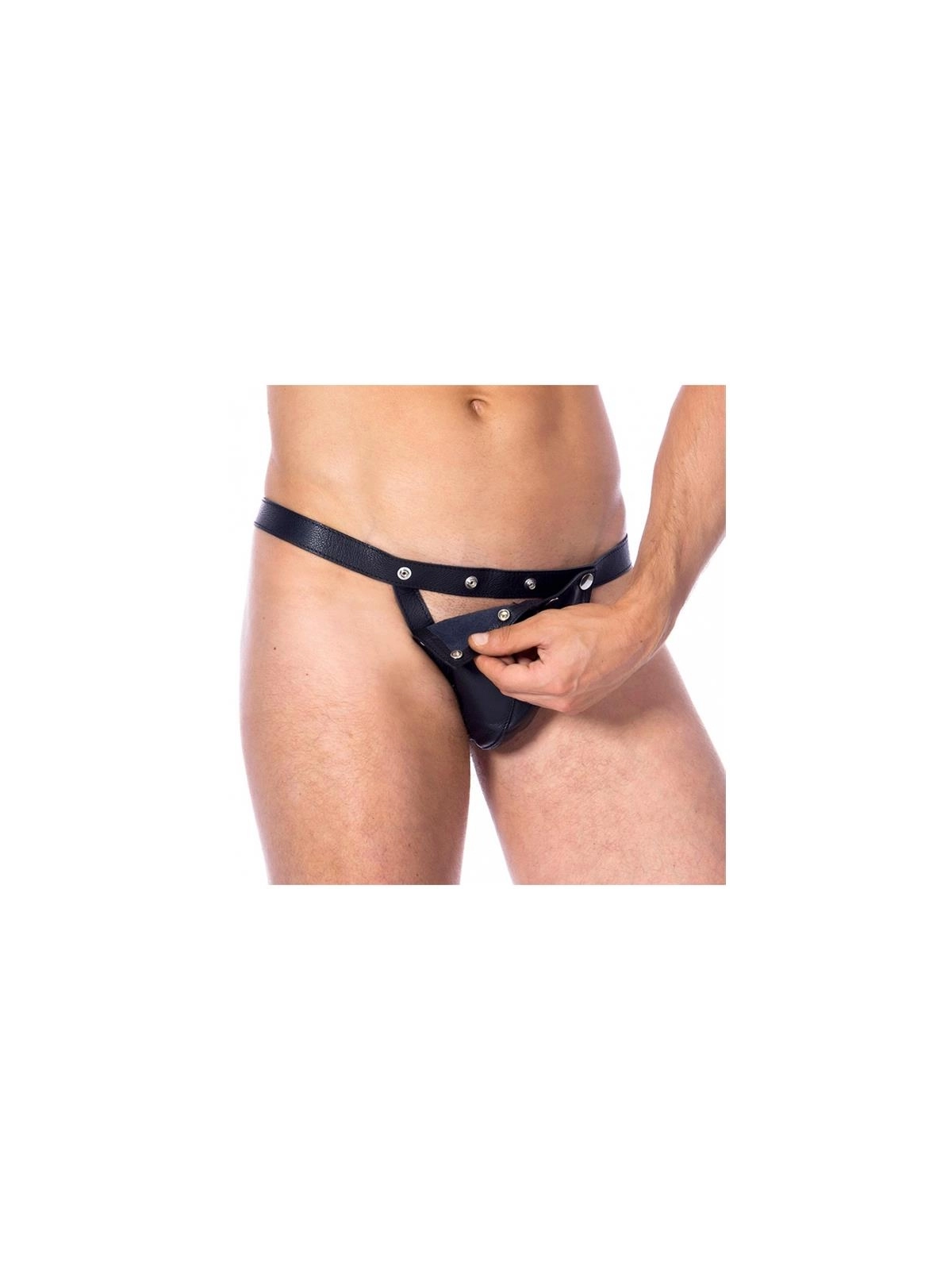 Leder Slip verstellbar Einheitsgröße von Bondage Play