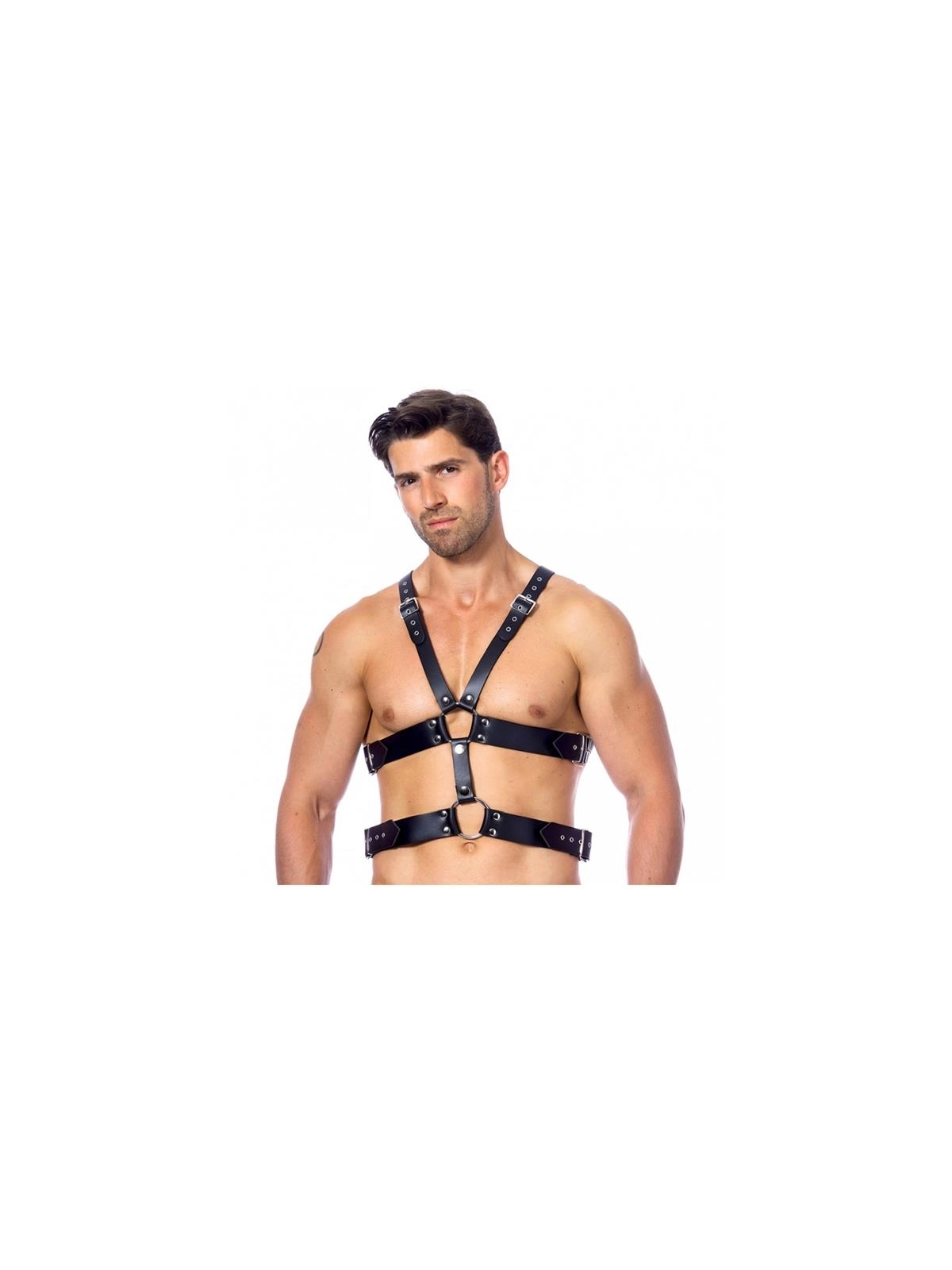 Verstellbarer Lederharness von Bondage Play