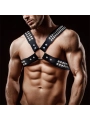 Adonis Brust-Bondage-Harness für Männer aus veganem Leder von Intoyou Bdsm Line