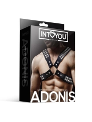 Adonis Brust-Bondage-Harness für Männer aus veganem Leder von Intoyou Bdsm Line