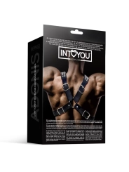 Adonis Brust-Bondage-Harness für Männer aus veganem Leder von Intoyou Bdsm Line