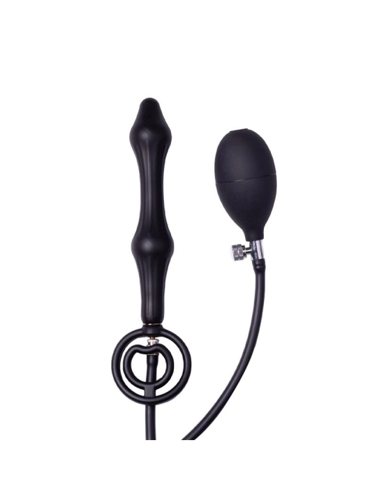 Aufblasbarer Analplug mit Doppelballon und Pumpe von Latex Play