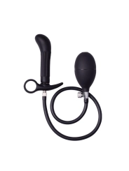 Aufblasbarer Analplug mit Pumpe, schwarz von Latex Play