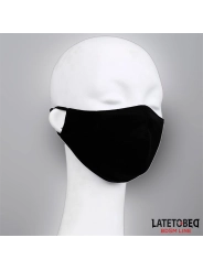 Gesichtsmaske mit 6 cm abnehmbarem Dildo von Latetobed Bdsm Line