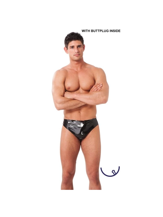 Boxer mit Plug Innen von Latex Play