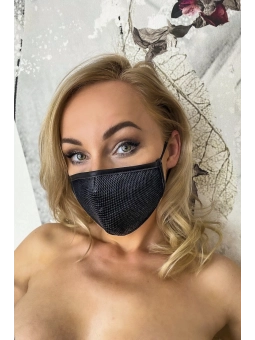 Schwarze Katzenmaske Mk 02 von Meseduce