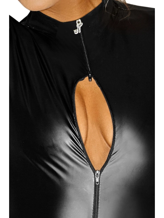 Schwarzer Damenbody F134 von Noir Handmade Diva Collection