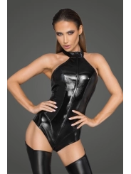 Body Aus Powerwetlook und Lackiertem Kunstleder F198 von Noir Handmade Rebellious Collection