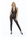 Neckholder Catsuit Leopardenmuster F286 von Noir Handmade