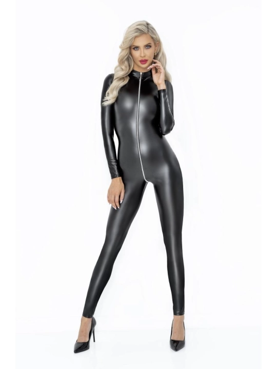 Powerwetlook Catsuit mit Frontreißverschluss F293 von Noir Handmade